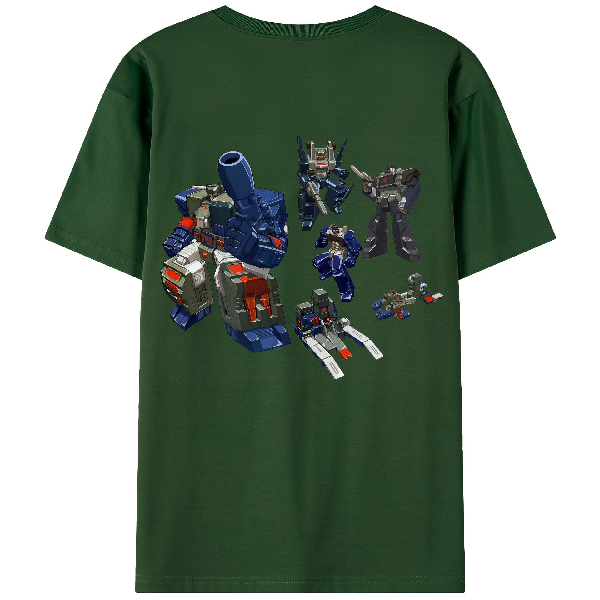 （画像用） Transformers トランスフォーマー 綿100％半袖Tシャツ（背面プリント）